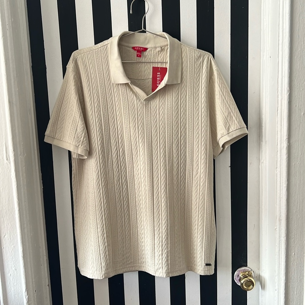 NWT GUESS MENS MEDIUM POLO